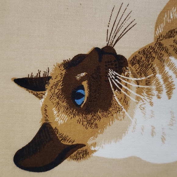 Large Cat Iron On Applique Siamese Cat - Picture 2 of 6